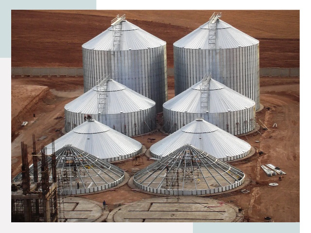 Строительство зерновых силосов в Сасове