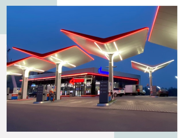 Навесы для АЗС в Сасове