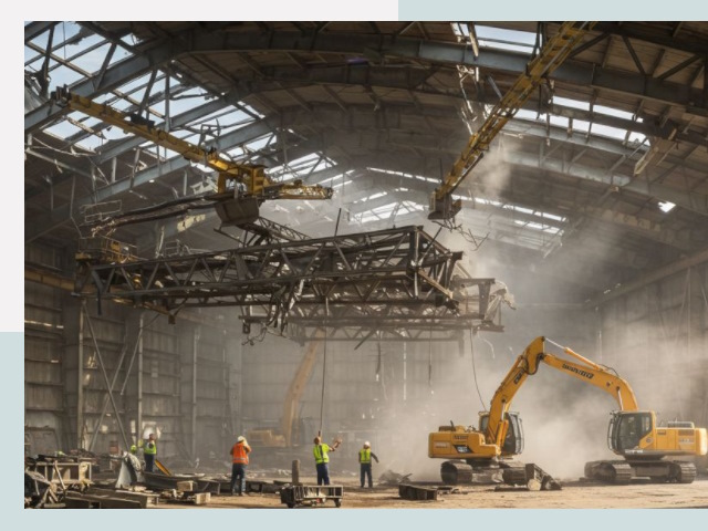 Демонтаж ангаров в Сасове от 606 руб. за м²