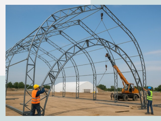 Монтаж ангаров в Сасове от 606 руб. - Надежно и быстро